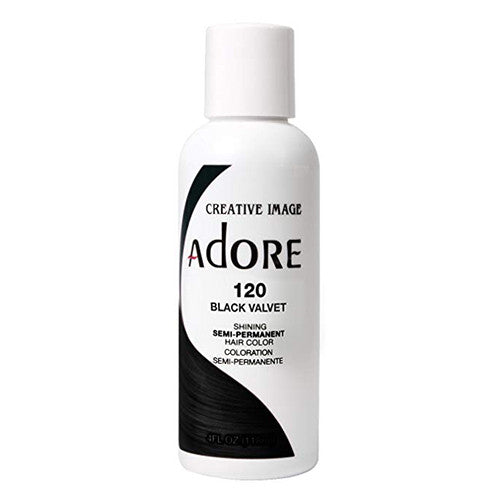 Semi-Permanent Haircolor # 120 Black Velvet by Adore, 4 Oz